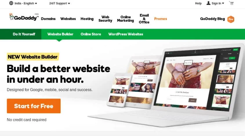 GoDaddy Website Builder Review - PCQuest